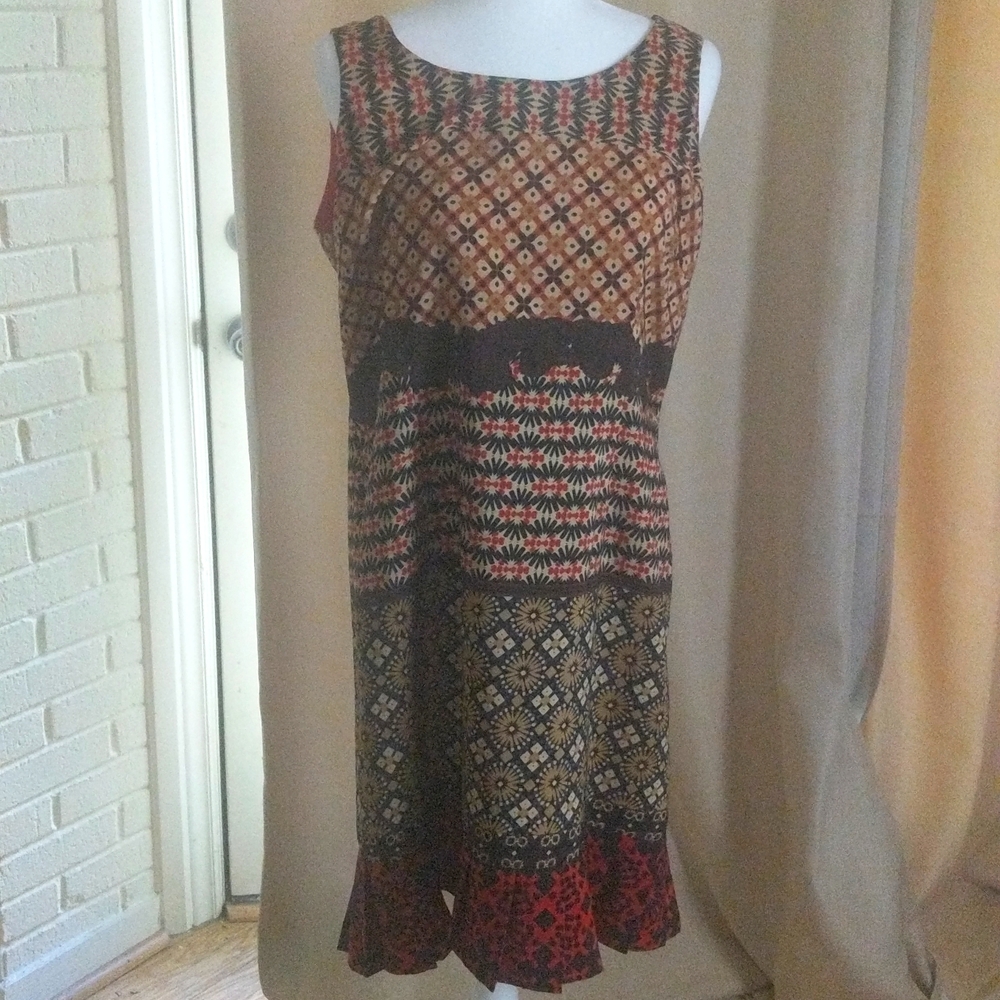 RICH COLORS..SLEEVELESS MIDI DRESS..PERFECT FOR FALL!!